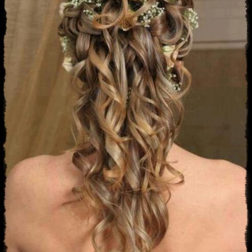 Bridal Hairstyles For Medium Length Curly Hair (Photo 5 of 15)