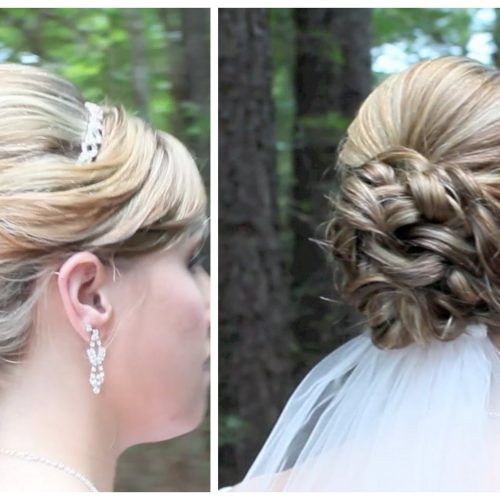 Bridal Mid-Bun Hairstyles With A Bouffant (Photo 13 of 20)