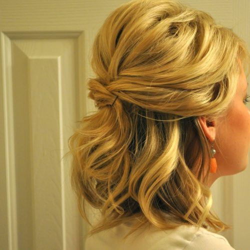 Cute Formal Half Updo Hairstyles For Thick Medium Hair (Photo 10 of 20)