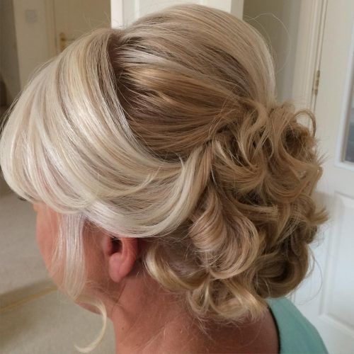 Embellished Caramel Blonde Chignon Bridal Hairstyles (Photo 1 of 20)