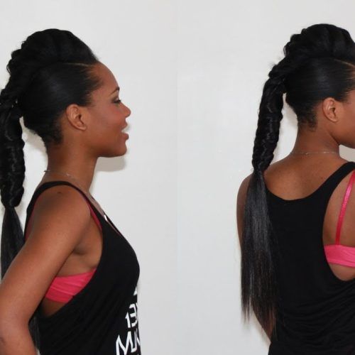 Fishtail Ponytails With Hair Extensions (Photo 1 of 20)
