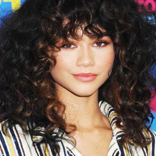 Layered Curly Medium Length Hairstyles (Photo 13 of 20)