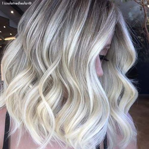 Lob Haircuts With Ash Blonde Highlights (Photo 12 of 20)