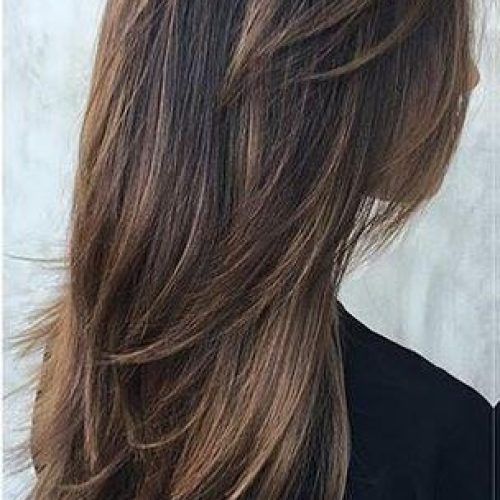Long Hairstyles Brunette Layers (Photo 2 of 15)