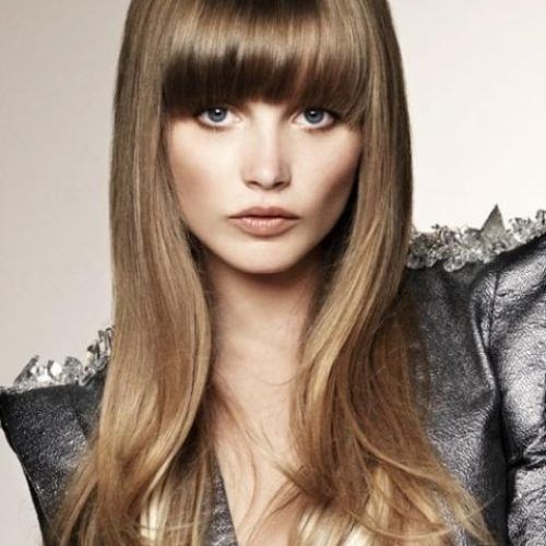 Long Hairstyles For Round Faces With Bangs (Photo 7 of 15)