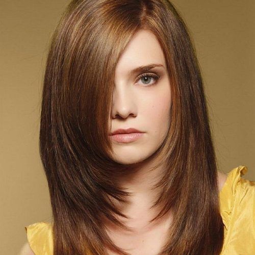 Long Hairstyles With Side Fringe (Photo 8 of 20)