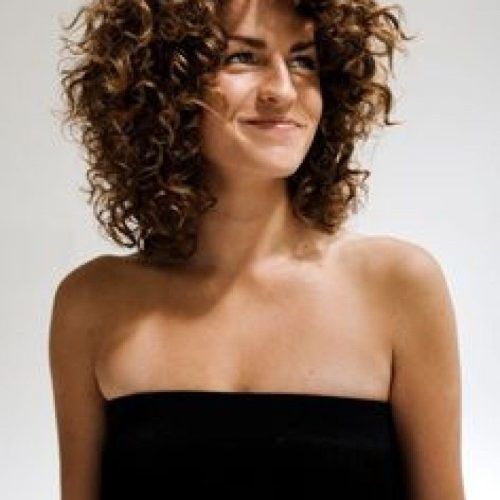 Naturally Curly Medium Hairstyles (Photo 10 of 20)