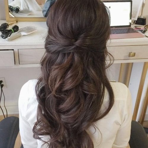 Partial Updo Wedding Hairstyles (Photo 8 of 15)
