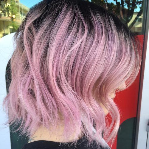 Pink Medium Hairstyles (Photo 20 of 20)