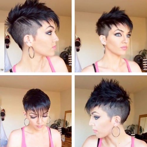 Pink Pixie Princess Faux Hawk Hairstyles (Photo 4 of 20)