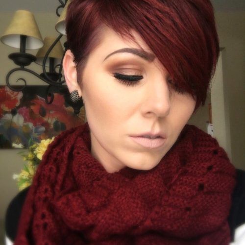 Plum Brown Pixie Haircuts For Naturally Curly Hair (Photo 7 of 20)