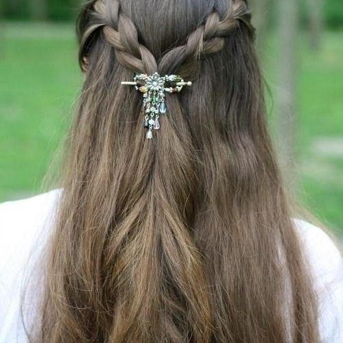 Hair Clips For Thick Long Hairstyles (Photo 9 of 15)