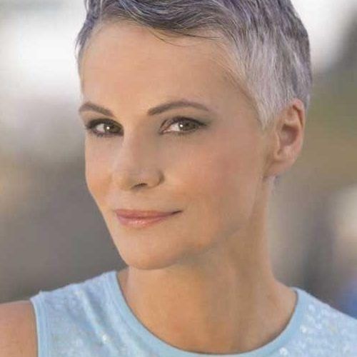 Short Pixie Haircuts For Gray Hair (Photo 15 of 20)