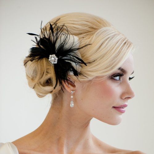 Side Bun Prom Hairstyles With Black Feathers (Photo 11 of 20)