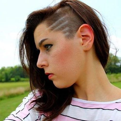 Side Shaved Long Hairstyles (Photo 15 of 20)