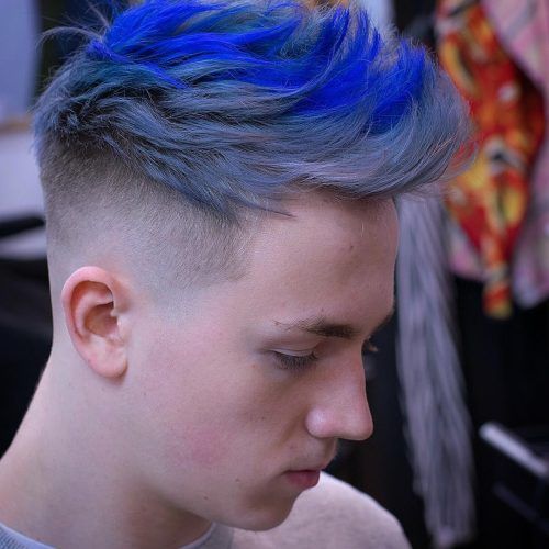 Textured Blue Mohawk Hairstyles (Photo 12 of 20)