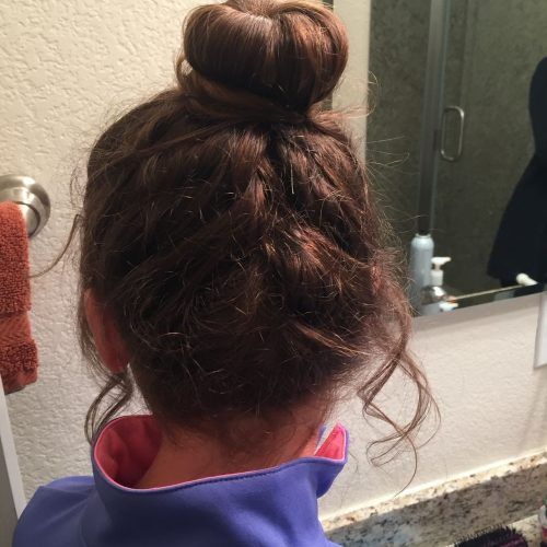 Two French Braid Hairstyles With A Sock Bun (Photo 8 of 15)