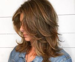20 Photos Warm Brown Hairstyles with Feathered Layers