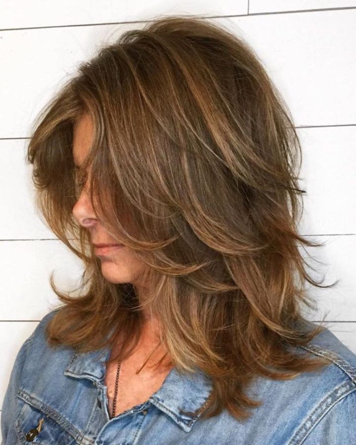 20 Photos Warm Brown Hairstyles with Feathered Layers