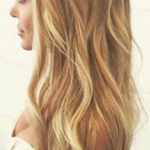 Beachy Waves Hairstyles With Blonde Highlights (Photo 12 of 20)