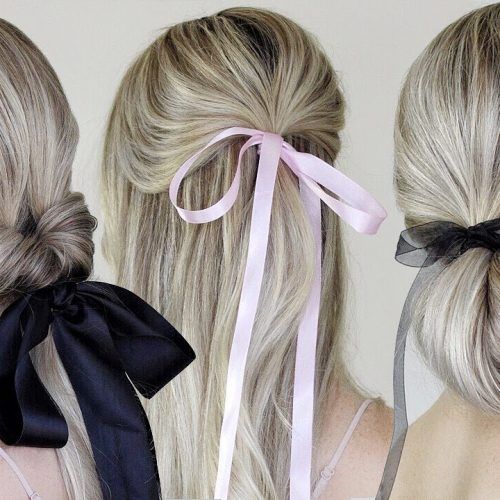 Black Bow Ponytail Hairstyles (Photo 7 of 20)