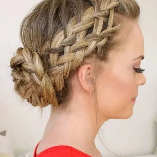 Braided Updo For Blondes (Photo 14 of 15)
