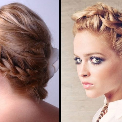 Braided Updo Hairstyles For Medium Hair (Photo 14 of 15)