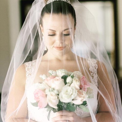 Classic Bridal Hairstyles With Veil And Tiara (Photo 13 of 20)
