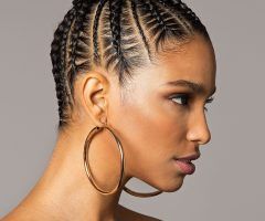 15 Photos Cornrows Hairstyles with Buns
