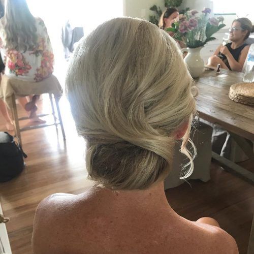 Curly Blonde Updo Hairstyles For Mother Of The Bride (Photo 20 of 20)