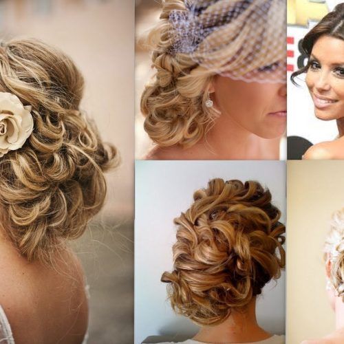 Curly Side Bun Wedding Hairstyles (Photo 2 of 15)