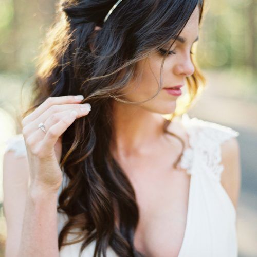 Dimensional Waves In Half Up Wedding Hairstyles (Photo 15 of 20)