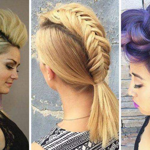 French Braid Pinup Faux Hawk Hairstyles (Photo 1 of 20)