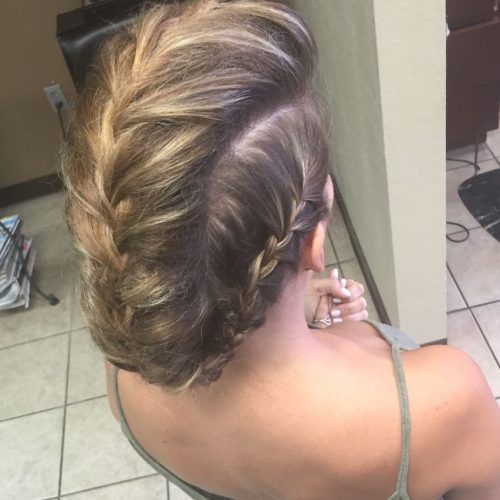 French Braid Pinup Faux Hawk Hairstyles (Photo 12 of 20)