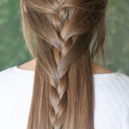 French Braid Ponytail Hairstyles With Curls (Photo 14 of 20)