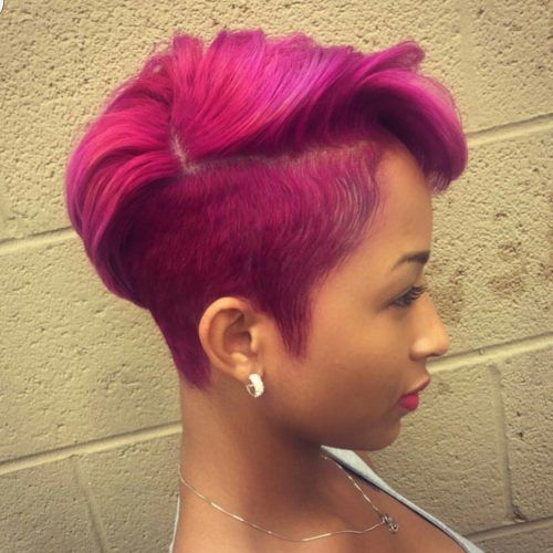 Hot Pink Fire Mohawk Hairstyles (Photo 5 of 20)