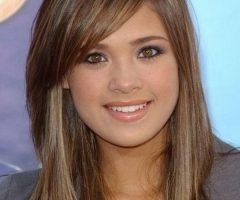 15 Photos Long Haircuts with Layers and Side Bangs