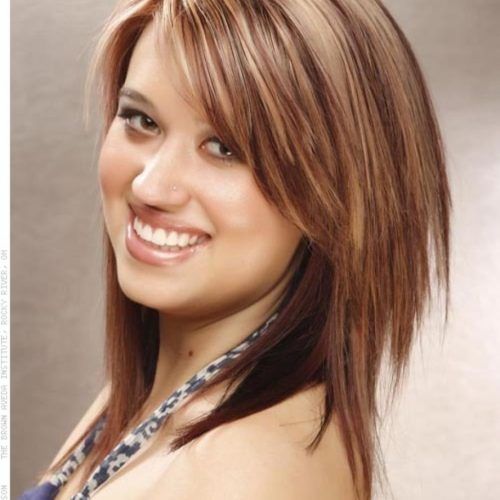 Medium Haircuts With Layers For Round Faces (Photo 12 of 20)