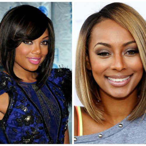 Medium Hairstyles For African American Women With Round Faces (Photo 3 of 20)