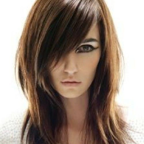 Medium Hairstyles With Side Bangs And Layers (Photo 1 of 20)