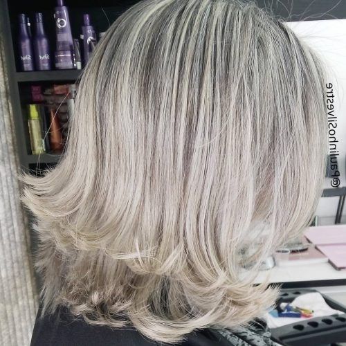 Medium Silver Layers Hairstyles (Photo 10 of 20)