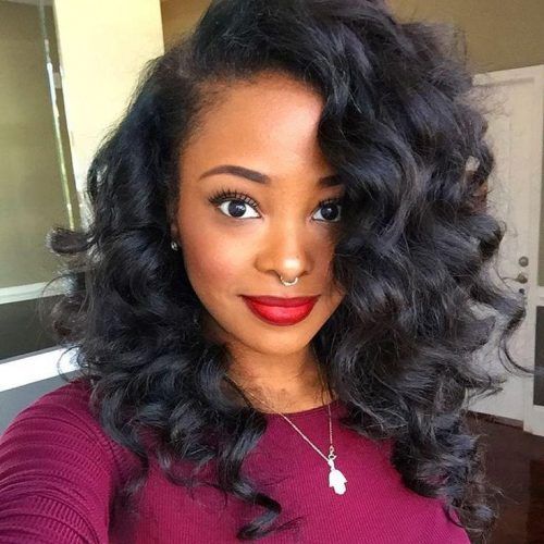 Natural Long Hairstyles For Black Women (Photo 9 of 15)