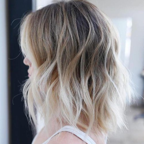 Ombre-Ed Blonde Lob Hairstyles (Photo 11 of 20)