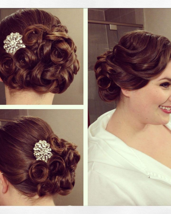 Pin Curls Wedding Hairstyles