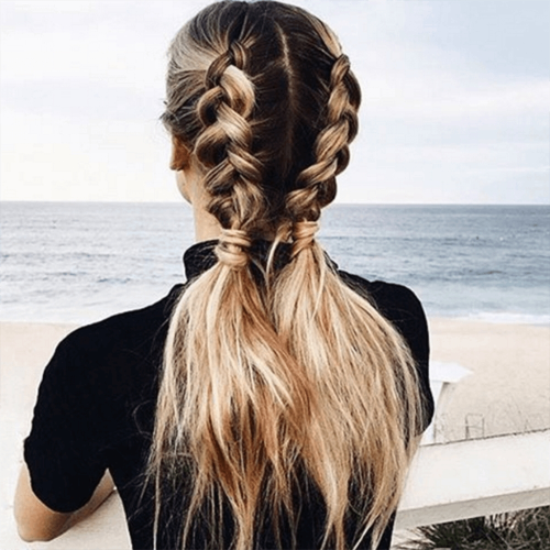Pinned Up French Plaits Hairstyles (Photo 7 of 15)