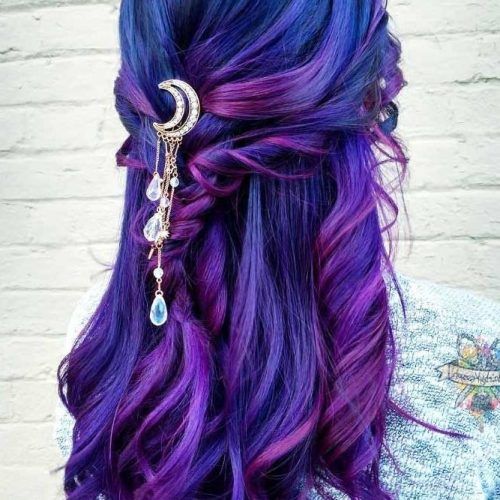 Purple Long Hairstyles (Photo 6 of 15)