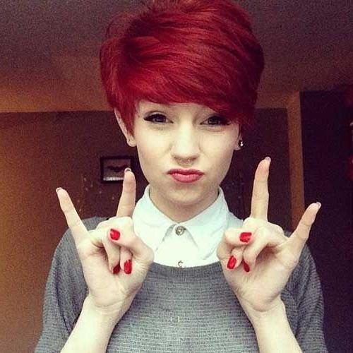 Red Pixie Haircuts (Photo 17 of 20)