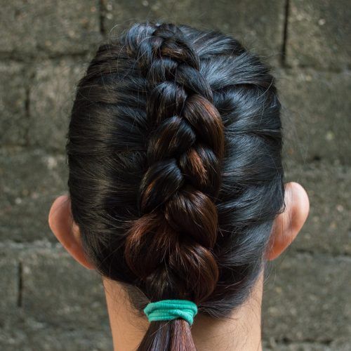 Reverse Braid And Side Ponytail Hairstyles (Photo 16 of 20)
