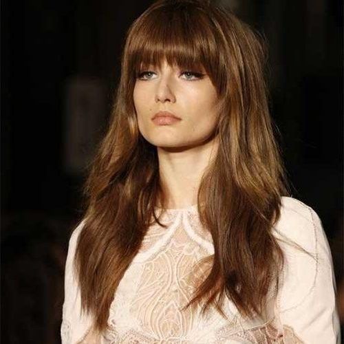 Round Face Long Hairstyles With Bangs (Photo 12 of 15)