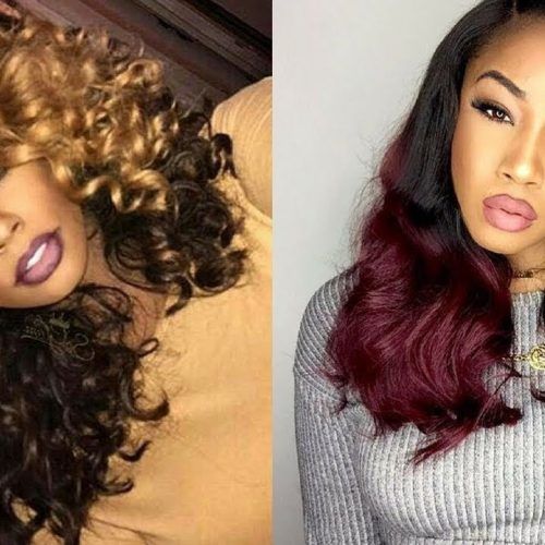 Medium Hairstyles With Color For Black Women (Photo 16 of 20)